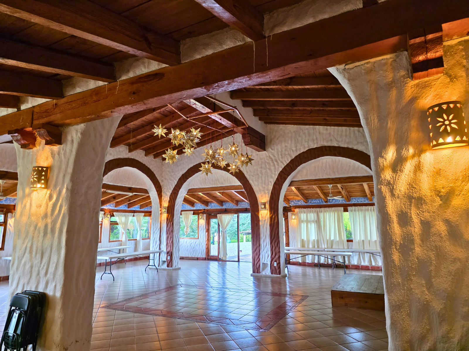 Vista del salón para eventos